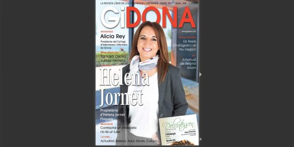 Helena Jornet portada del març a la revista GiDona